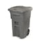 Toter 64 Gal. Graystone Document Trash Can with Wheels and Lid Lock CDA64 - alternate 1